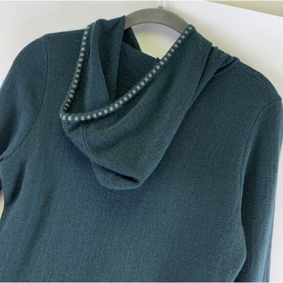 Krimson Klover Hailey Hoodie Sweater Pullover Green Merino Wool Silk Blend XS - Picture 6 of 12